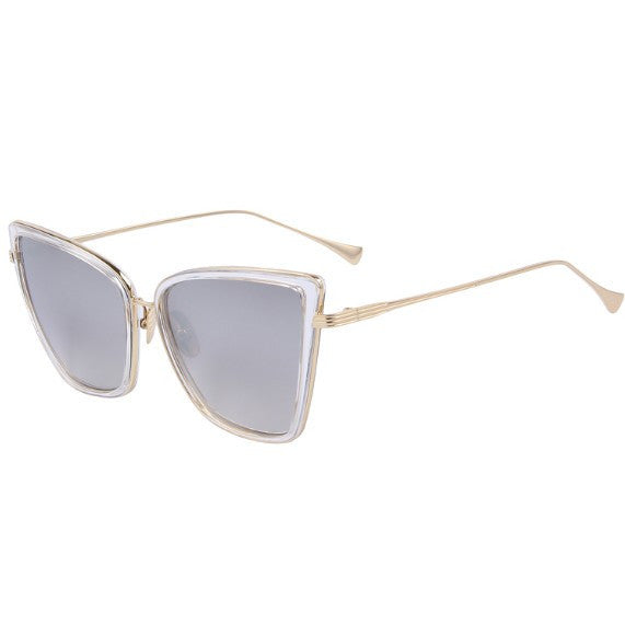 Metal Cat Eye Design Sunglasses